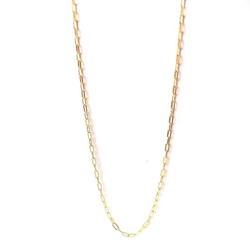 Necklace- Tiny Paperclip Chain
