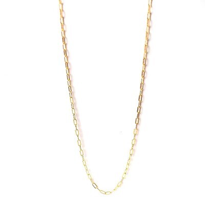 Necklace- Tiny Paperclip Chain