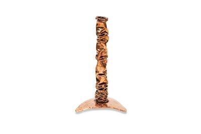 Copper Crunched Candlestick- 10