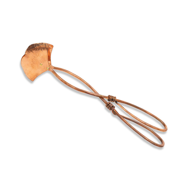 Copper Ginko Salad Tongs - Vine