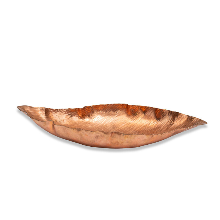 Copper Magnolia Leaf Bowl- 10