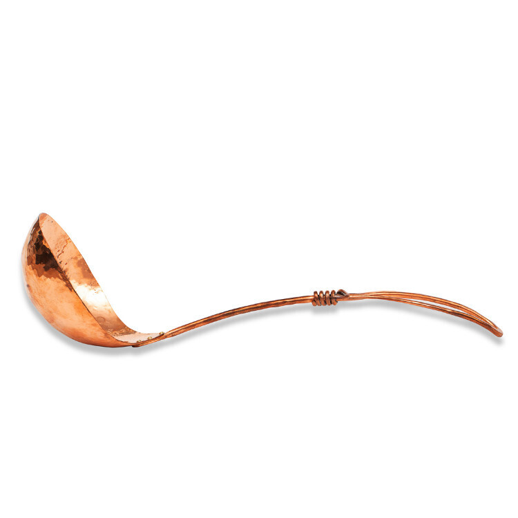 Copper Soup Ladle, Medium - Vine