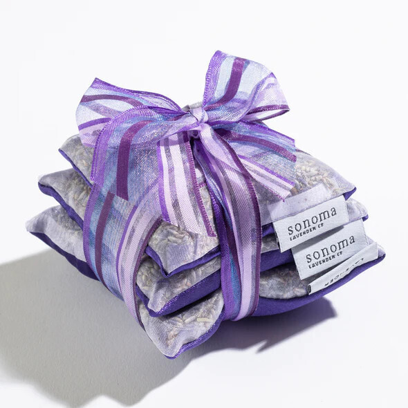 Lavender Square Sachet Trio