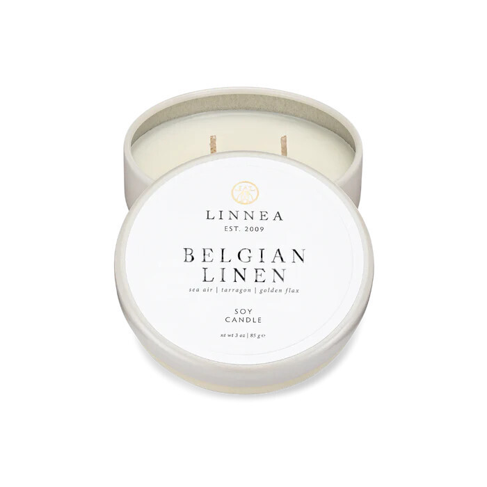 Petite Double Wick- Belgian Linen