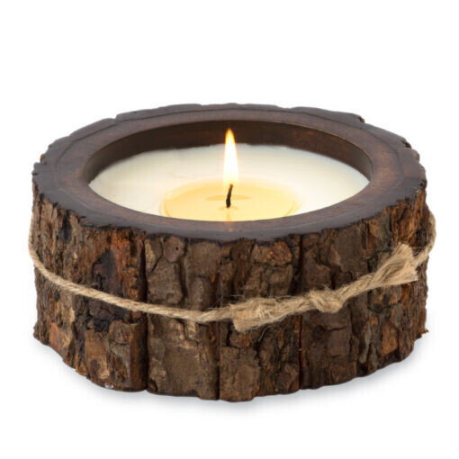 Small Tree Bark Pot- Tobaco Bark