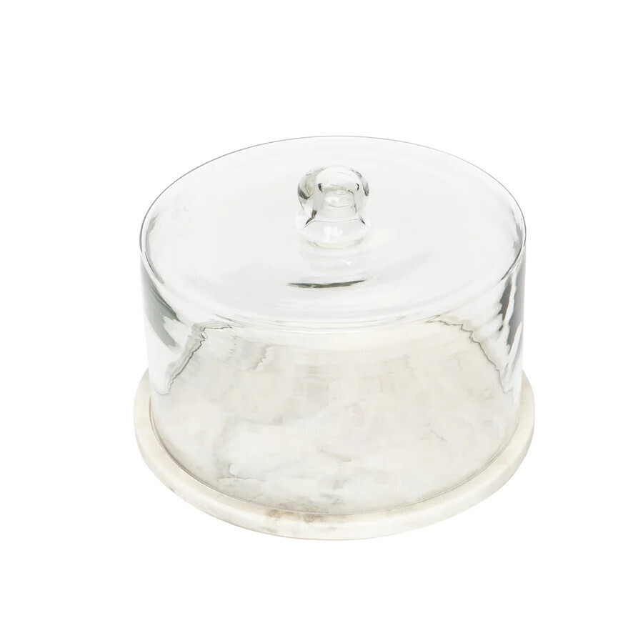 Glass Dome Marble Plate