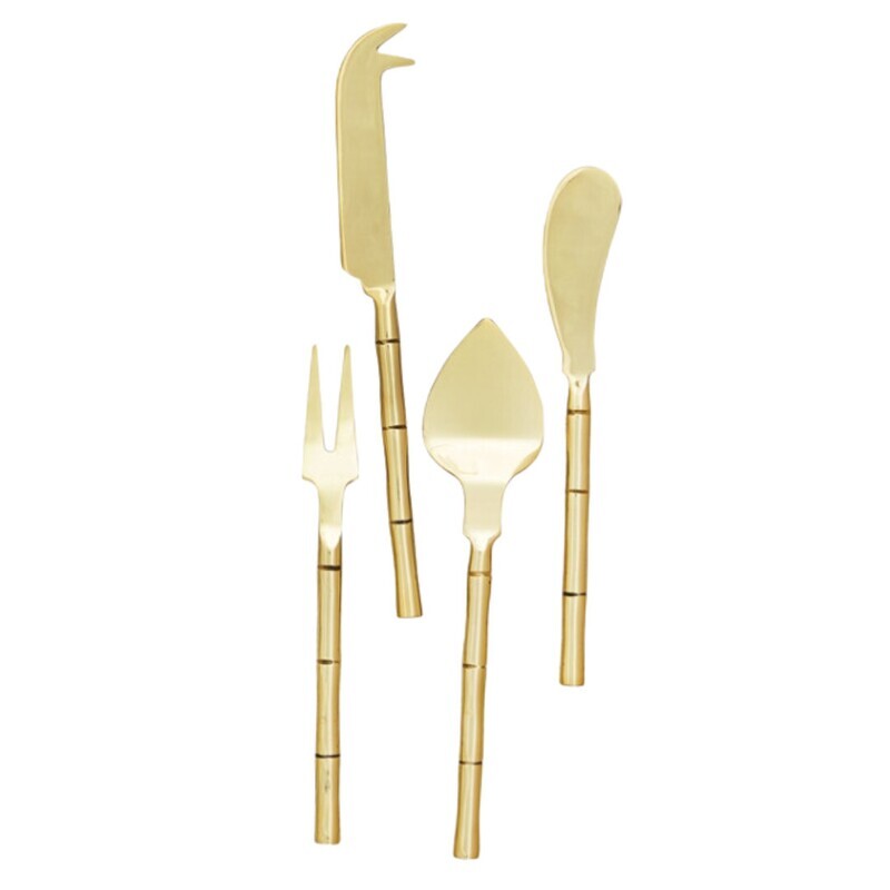 Grove Cheese Knives St/4 Gold