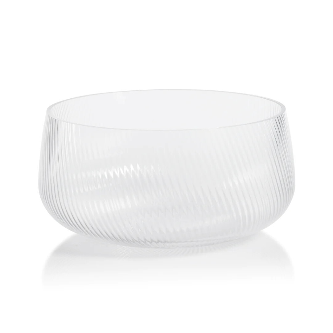 Rippled Glass Bowl, Large