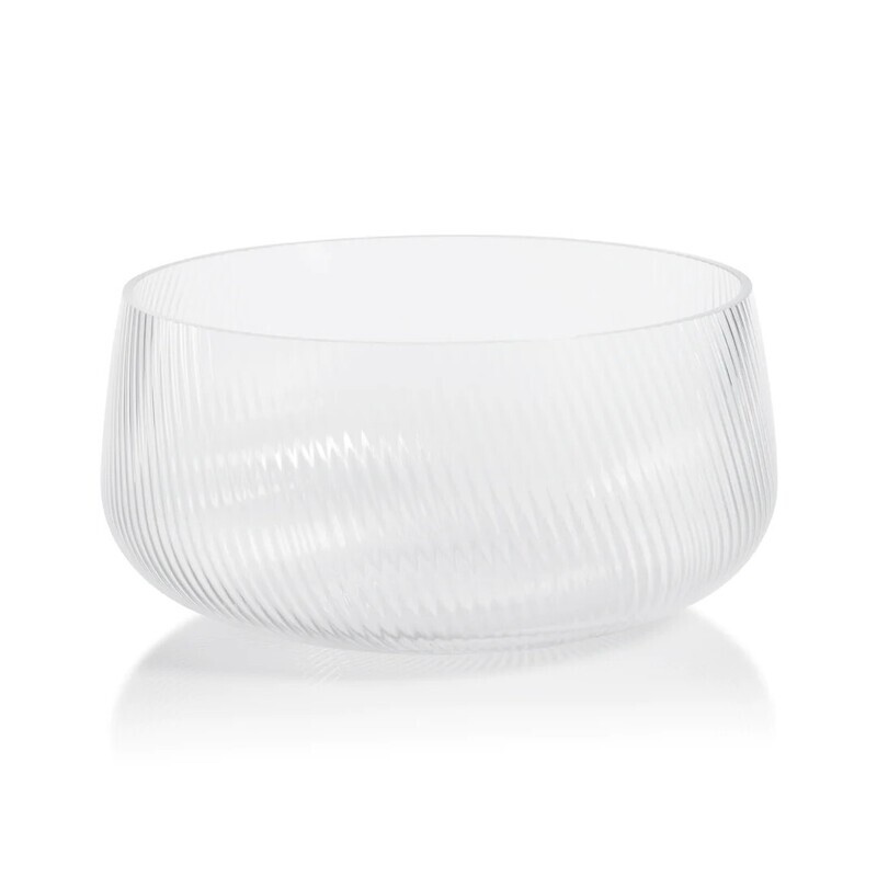 Rippled Glass Bowl, Large