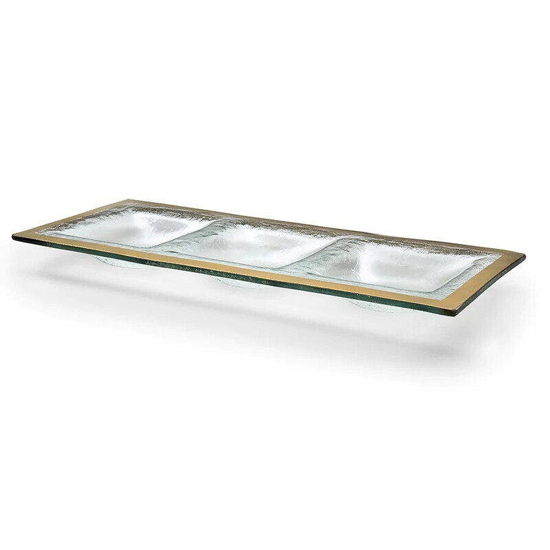 Roman Antique 3 Sectional Tray