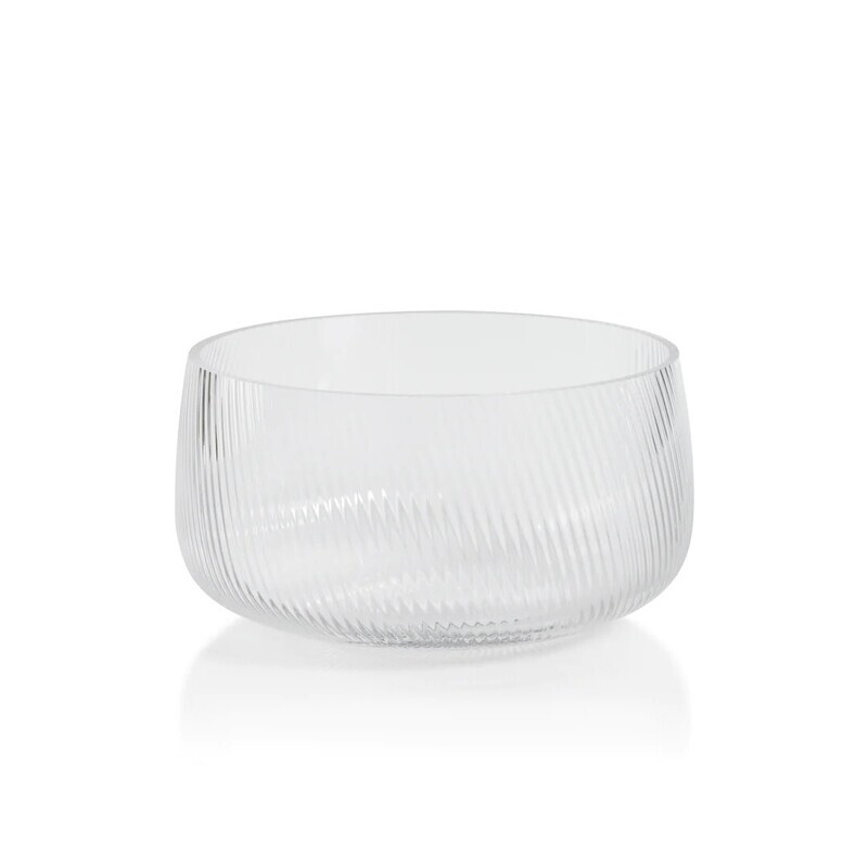 Rippled Glass Bowl, Small