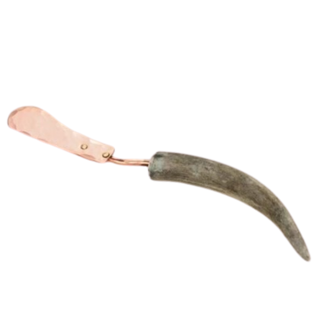 Copper Butter Knife - Antler