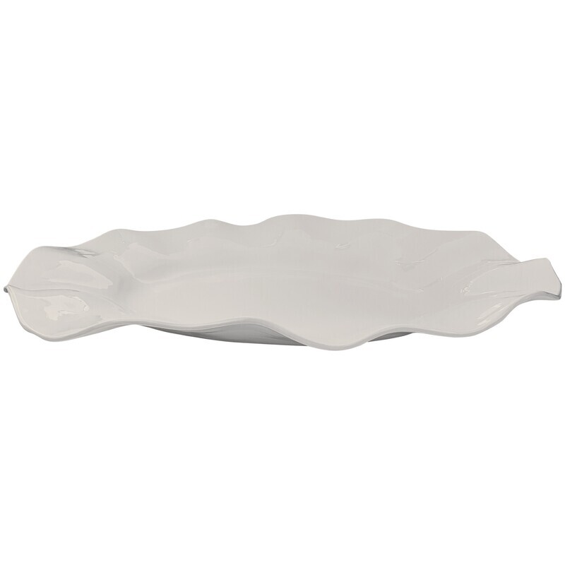 Large Wavy Platter Cream
