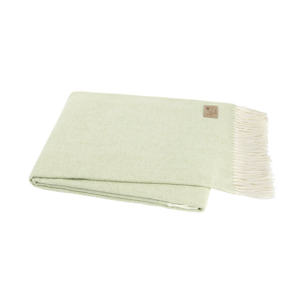 Herringbone Throw- White Sage