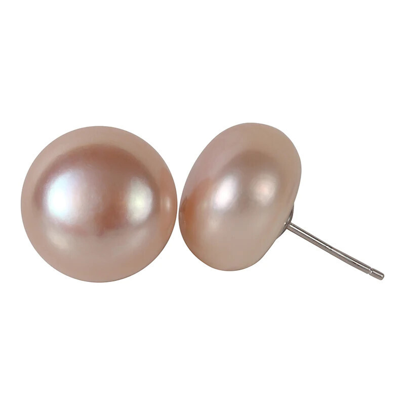 14Mm Pink Stud Earring