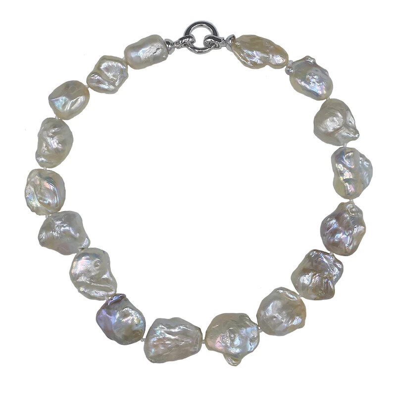 Stone Pearl Pink 18&quot; (Pink On Silver)