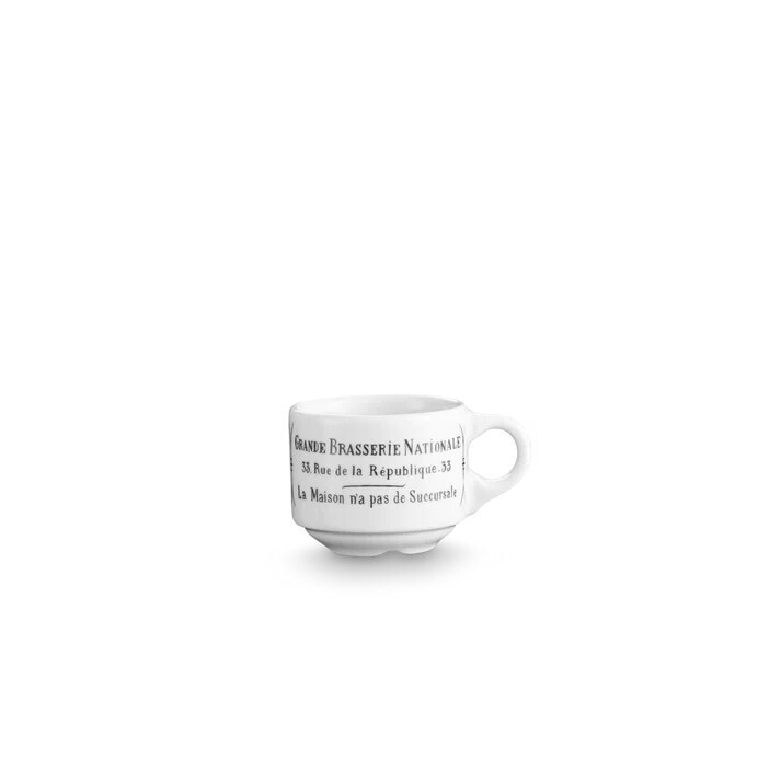 Brasserie Espresso Cup and Saucer