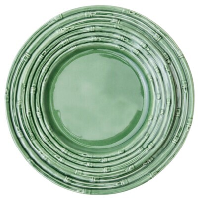 Gia Green Bamboo Dinner Plate
