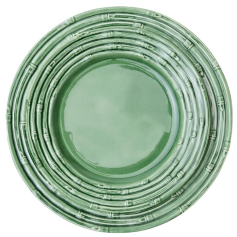 Gia Green Bamboo Dinner Plate