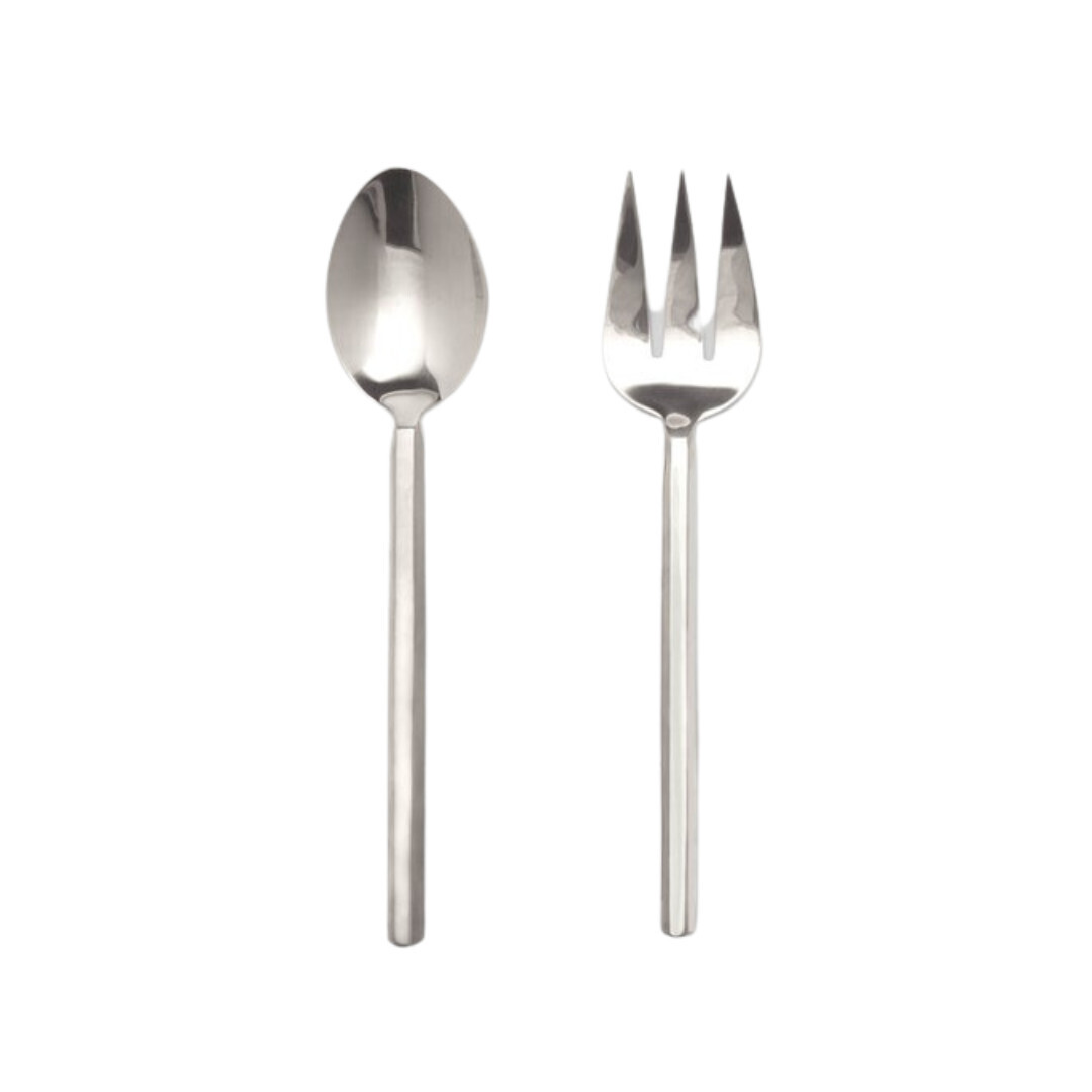 Roland 2-pc serving set- polished silver