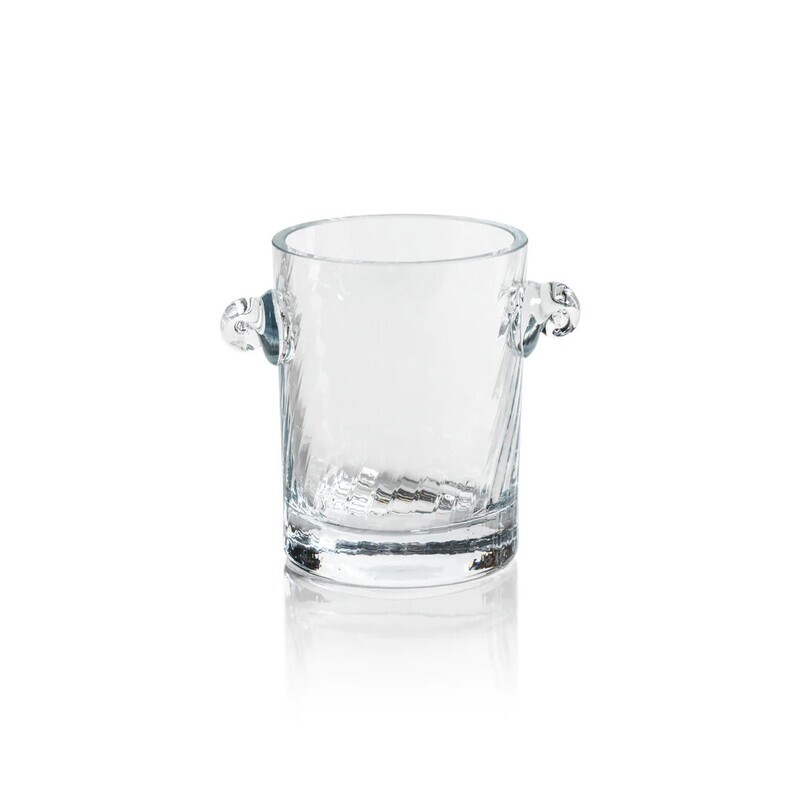 Bagatelle Swirl Glass Ice Bucket