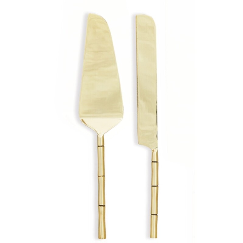 Grove Dessert Servers S/2, Gold