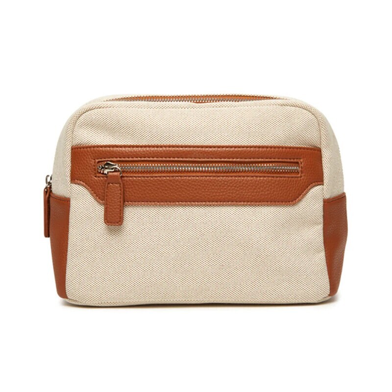 Capri Cosmetic Bag- Brown