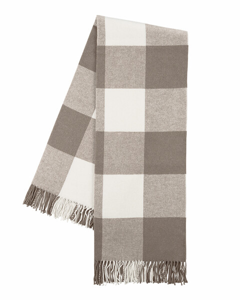 Buffalo Check Throw- Barnwood