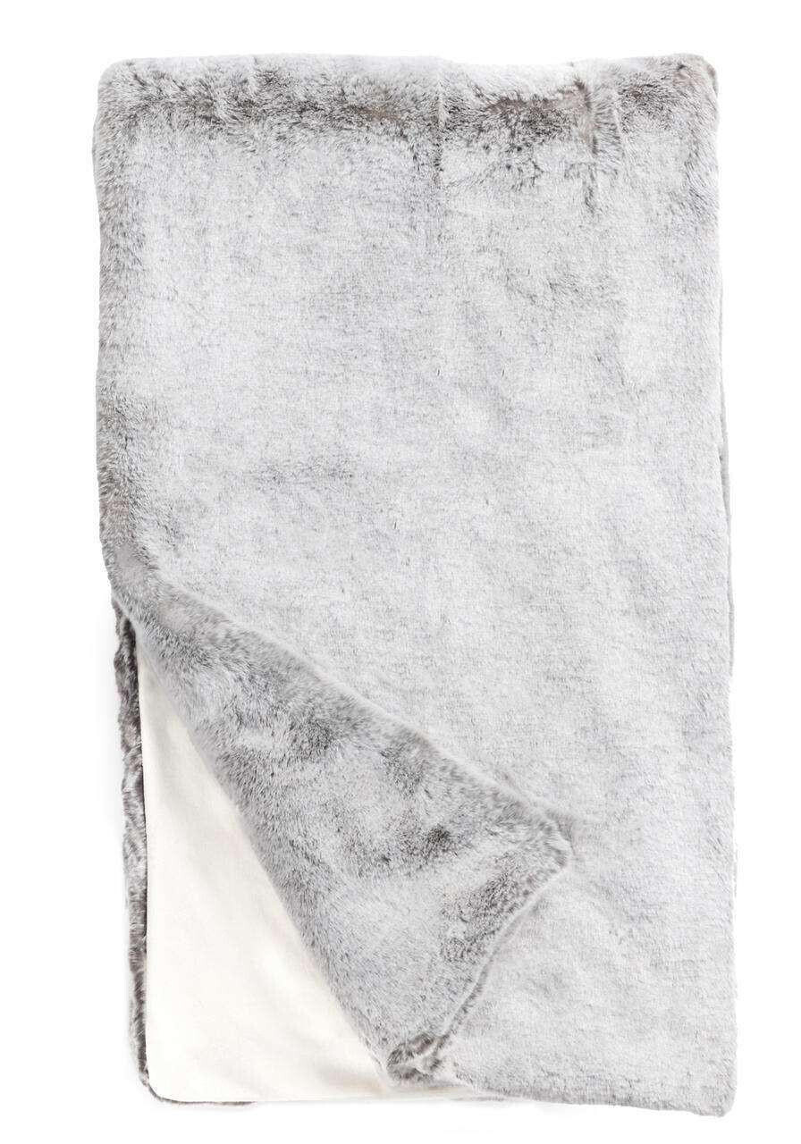 Couture Faux Throw- Sterling Mink