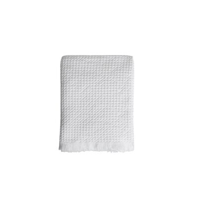Belgian Waffle Hand Towel - White