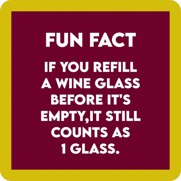 Coaster- refill wine