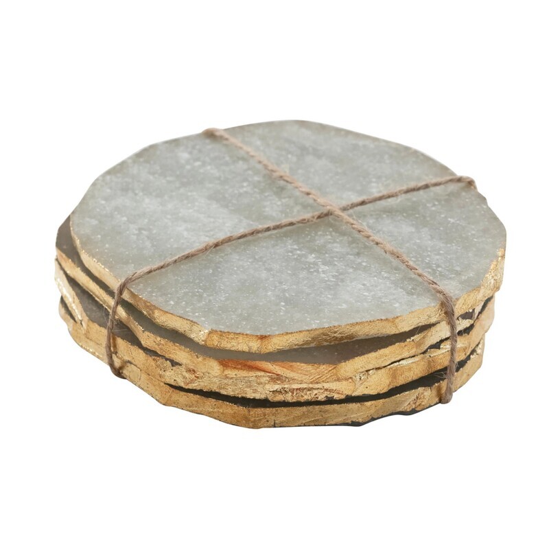 S/4 Round Quartz Coasters