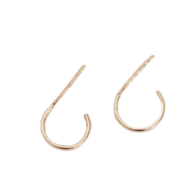 Earrings- Hoop Studs Gold Sm