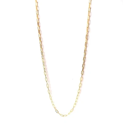 Necklace- Tiny Paperclip Chain 18