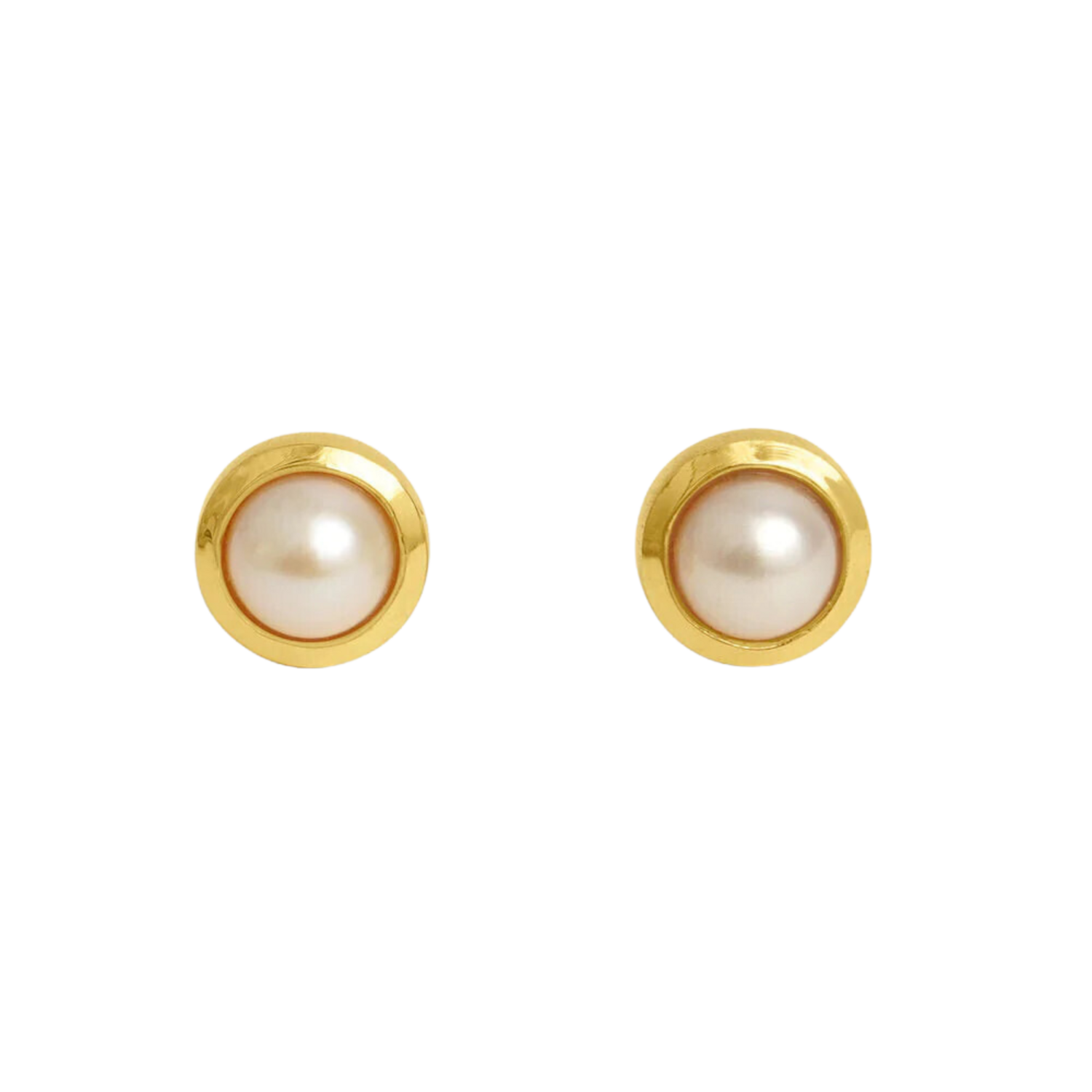 Signature Small Studs Pearl