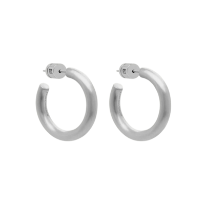 Dune Hoops- Small- Silver