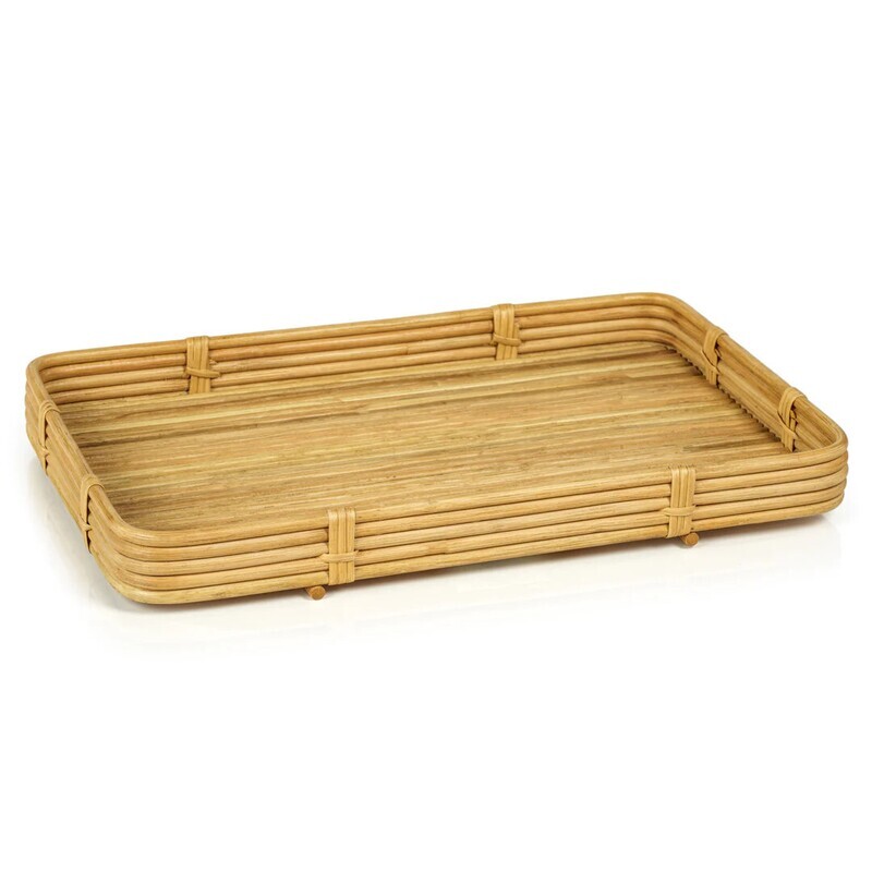 Rattan Serving Tray-Natural 13.39x20.5x2.5