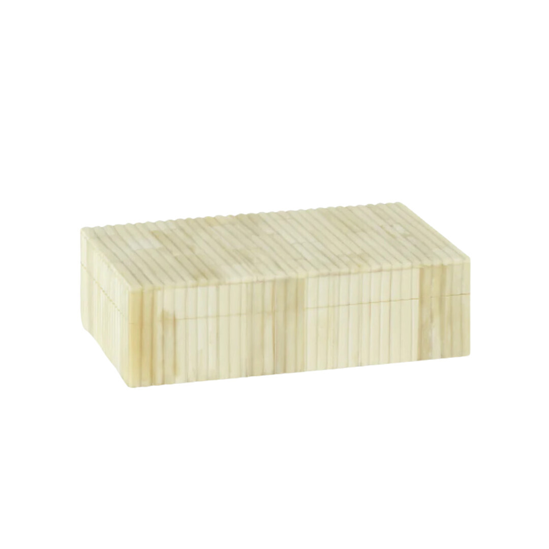 Bone Inlaid Box- 7x4.25x2