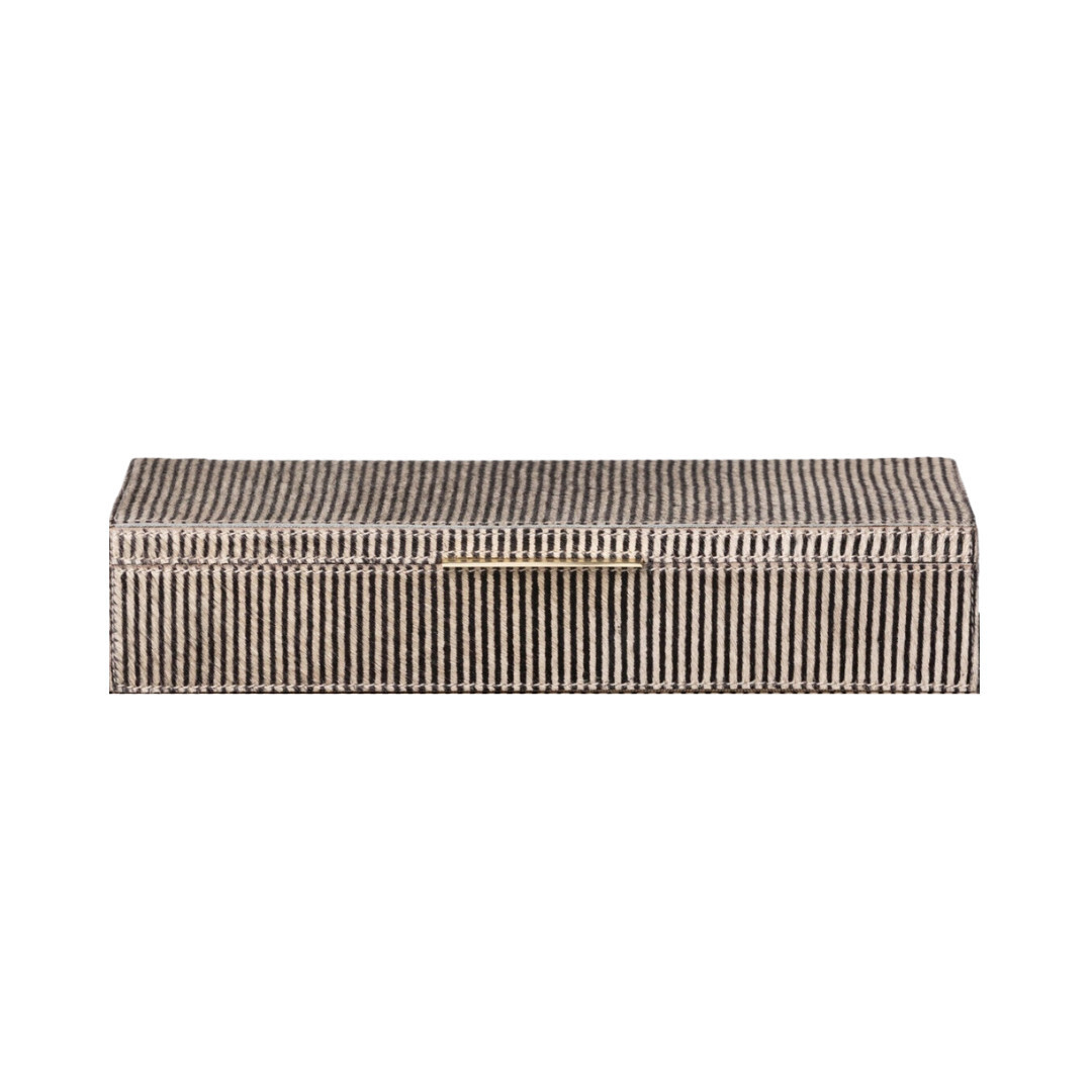 Irwin Box- Stripe Hide- Small