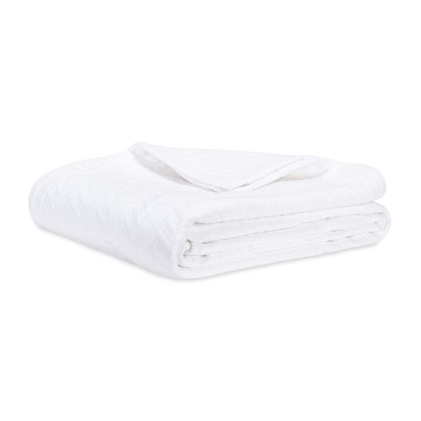 White Chevron King Blanket