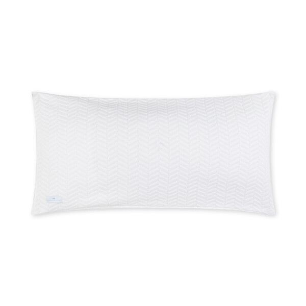 White Chevron King Sham
