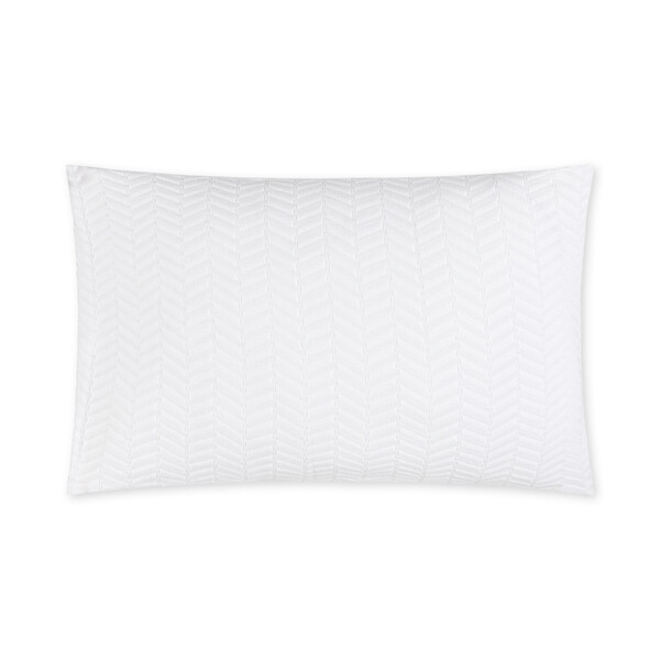 White Chevron Standard Sham