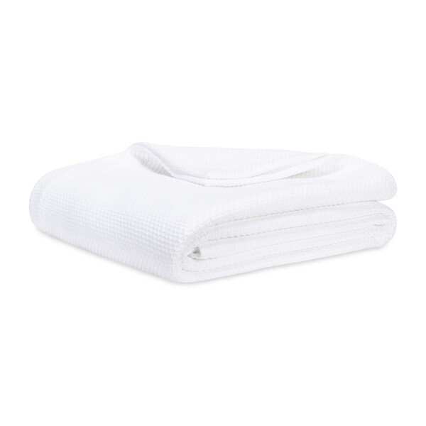 White Diamond Weave King Blanket