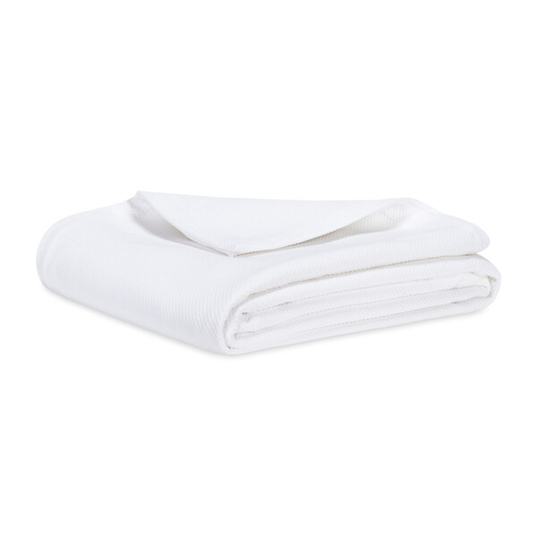 White Honeycomb King Coverlet