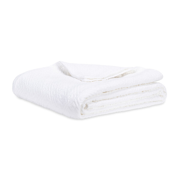 White Mosaic Coverlet King