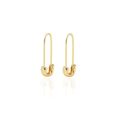 Earring- Safety Pin Hoop