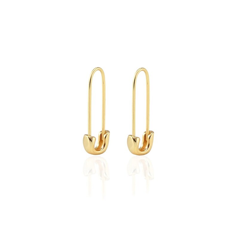 Earring- Safety Pin Hoop