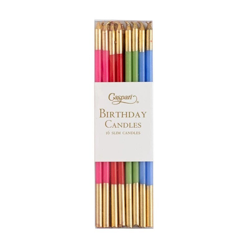 Candles Birthday Slim Mixed Brights