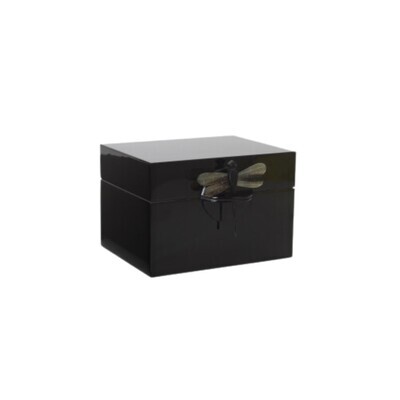 Black Dragonfly Box- Medium