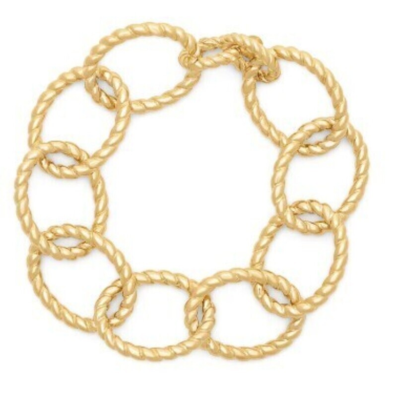 Grand Victoria 7&quot; Rope Bracelet, Gold